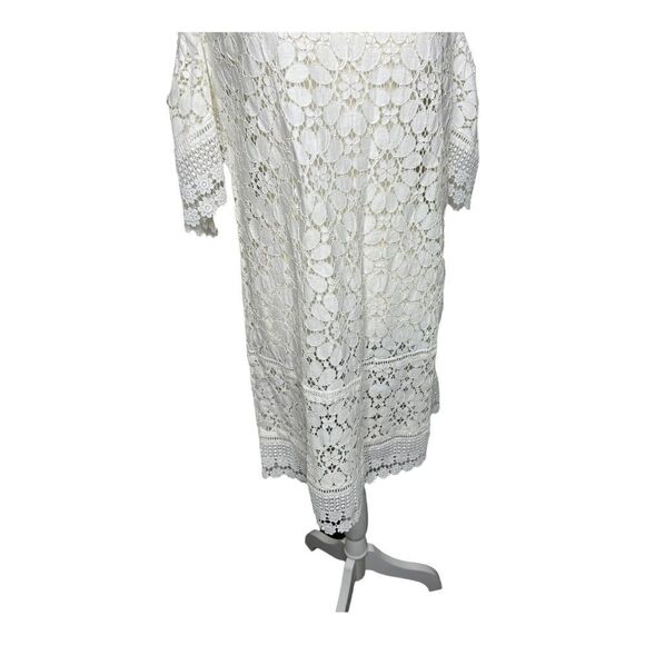 SOLITAIRE SWIM White Lace Cover Up Dress. Size Small NWOT - Picture 3 of 7